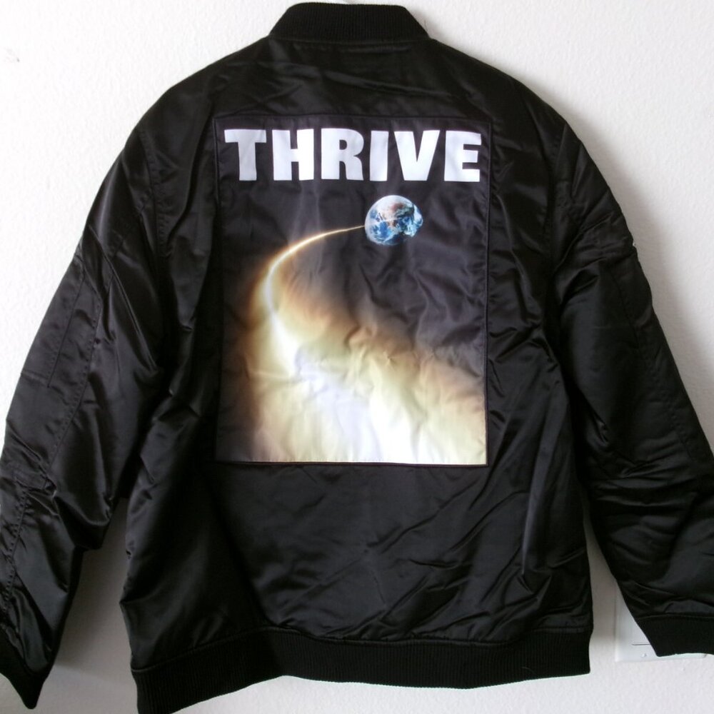 Slander Band Thrive on Red Rocks Space Ski Snowboard Jacket Mens Sz M - New